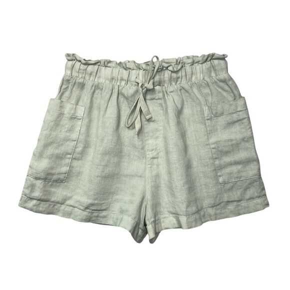 Cloth & Stone Linen Shorts Women's Size Small Mint Green Draw String Shorts - Picture 1 of 11